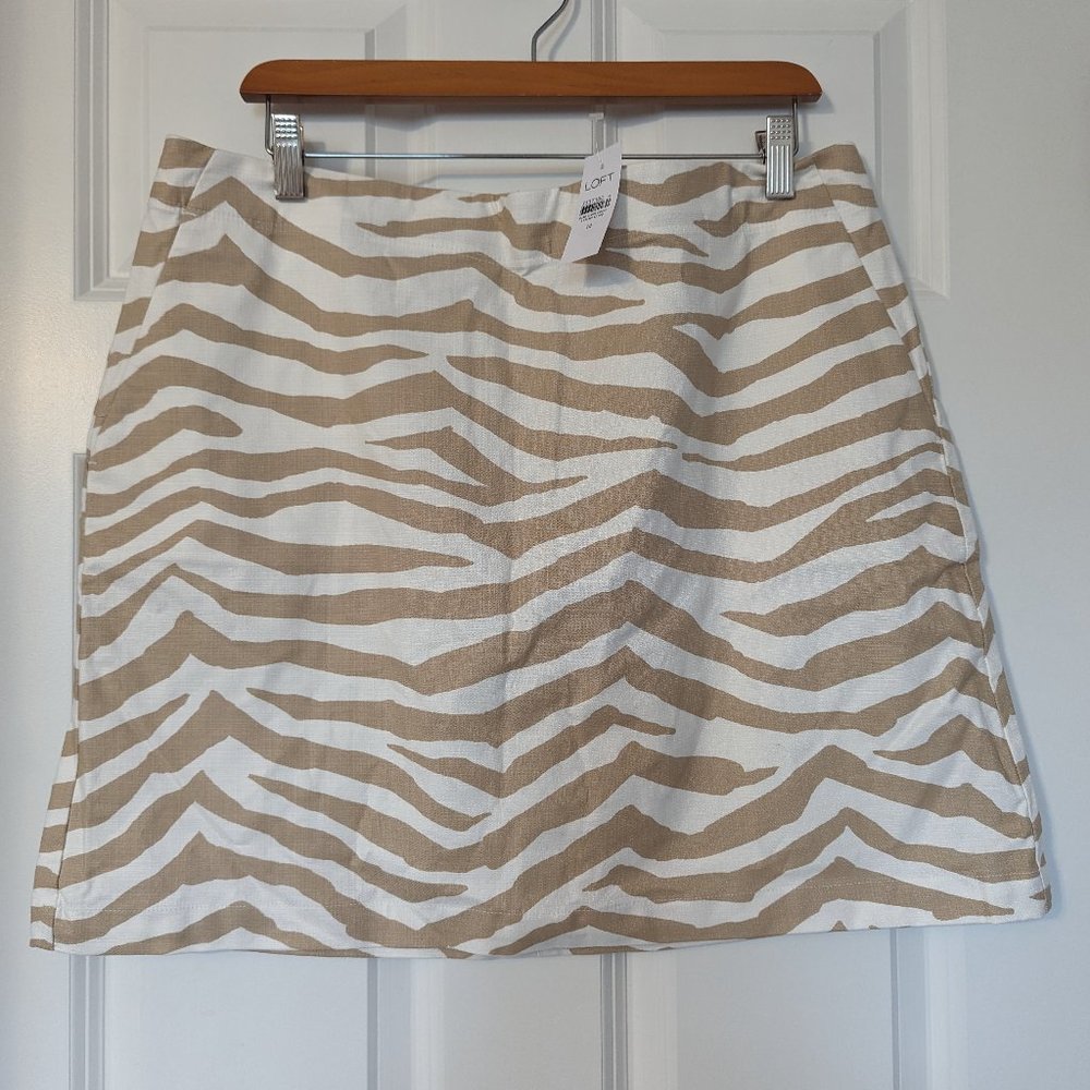 NWT Loft Size 14 Animal Print Skirt